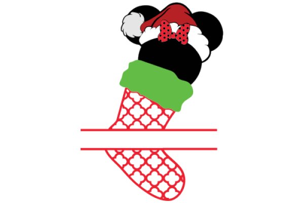 A Festive Christmas Cone with a Playful Twist