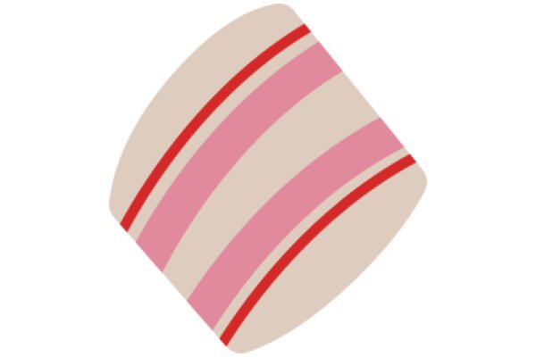Stylish Pink and Red Striped Coaster