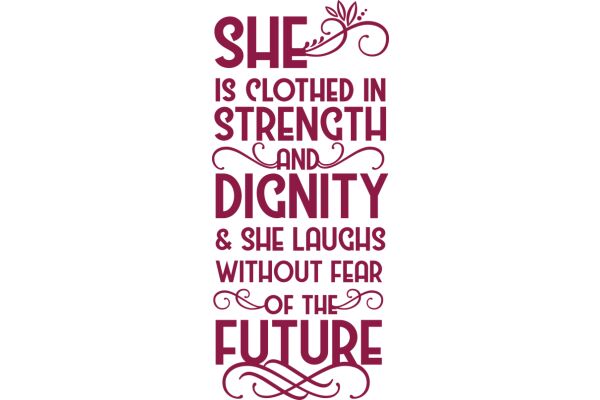 Empowerment Quote: She is Clothed in Strength and Dignity, and She Laughs Without Fear of the Future