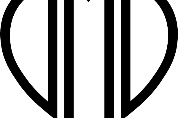 Heart with Slanted Lines