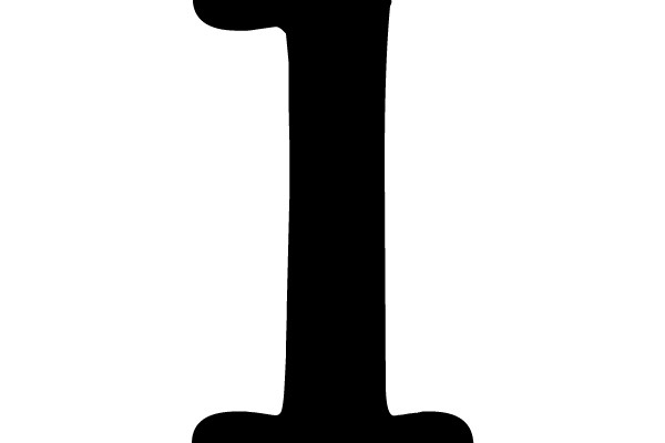 Solid Black Letter I