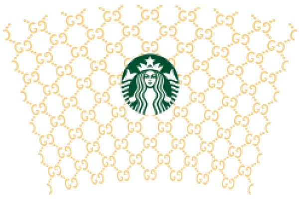Starbucks Logo Surrounded by Gold Gs