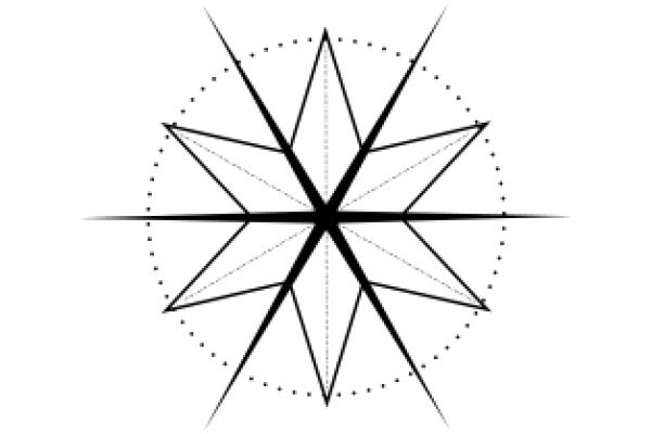 Geometric Art: A Starburst Design