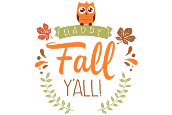 Season's Greetings: A Festive Owl's Wish for Fall