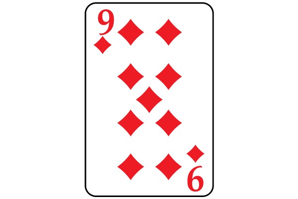 Nine of Diamonds Playing Card