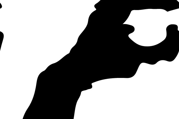Emerging Hand Silhouette