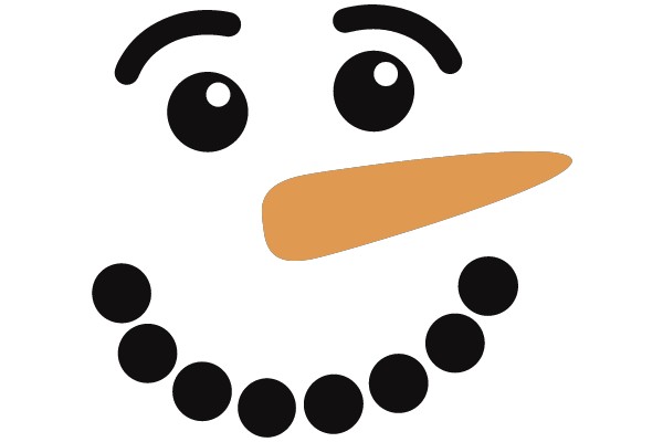 Winter Joyful Face Clip Art