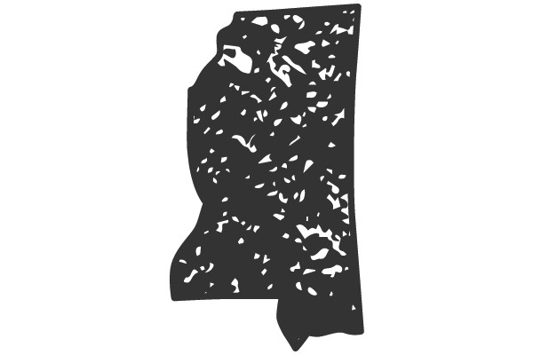 Mississippi State Outline Map