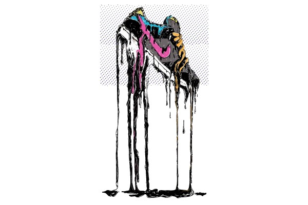 Urban Elegance: Graffiti Sneaker Art