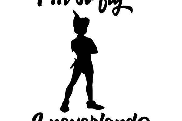 Peter Pan: Tinkerbell's Silhouette and Text