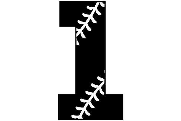 Baseball Stitching Overlapping 'I'
