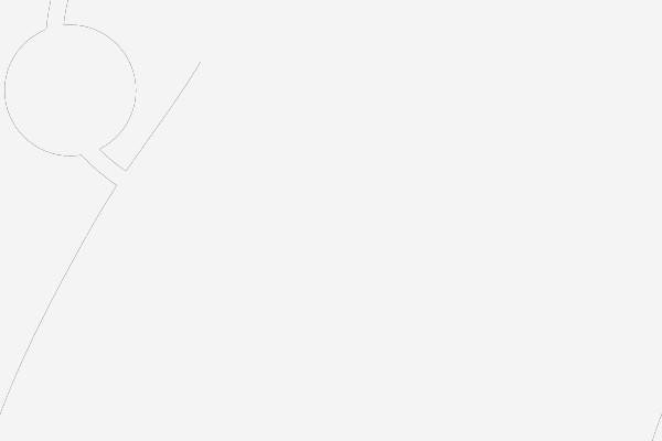 A Silhouette of a Robot in a White Space