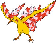 Vividly Illustrated Cartoon Bird with a Red and White Wing