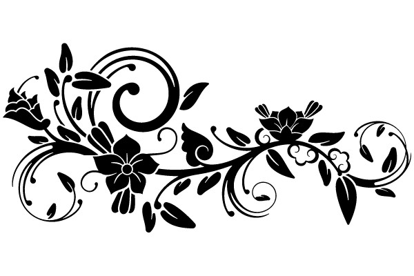 Ornate Floral Flourish Design