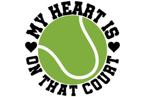 My Heart Is On Court: A Tennis-Loving Emblem