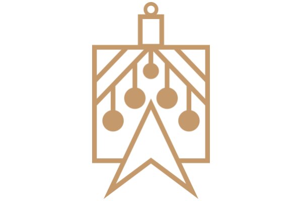 Stylized Logo with a Star and Five Circles
