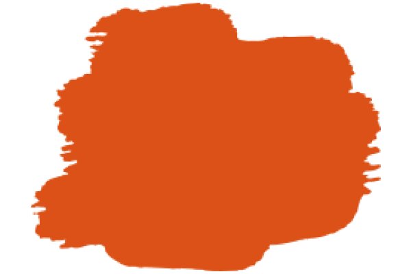 Vivid Orange Abstract Shape