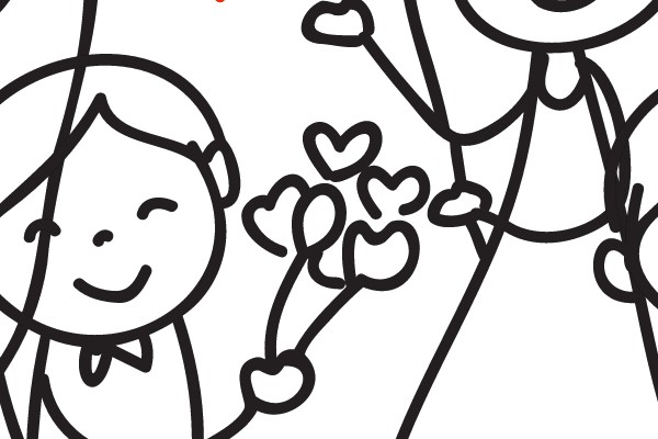 A Heartwarming Scene: A Boy and Girl Share a Moment of Joy