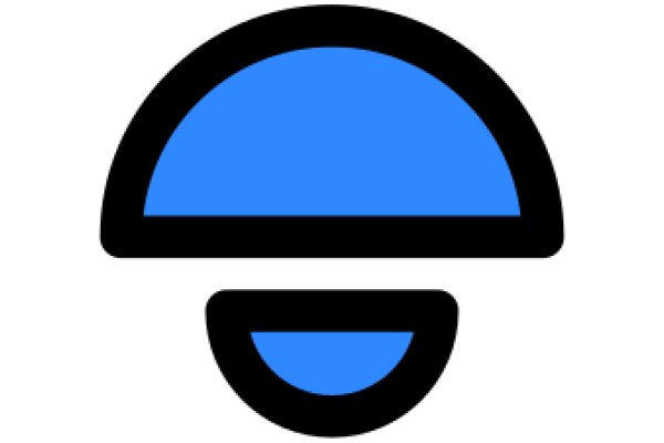 Digital Art: A Pixelated Blue Circle with a Smile