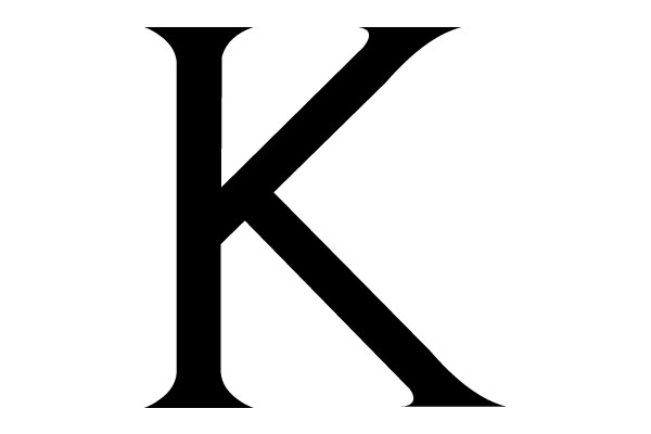 The Bold Letter K