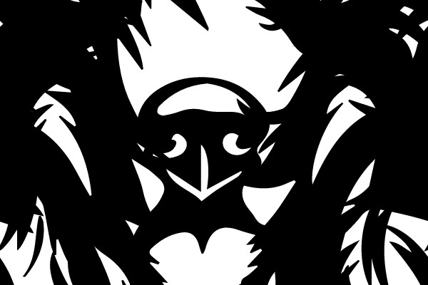 Stylized Portrait of a Dog's Face