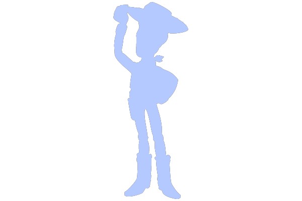 Silhouette of a Cowboy Woman