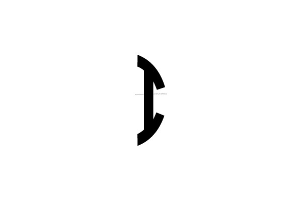 Large Black Letter J