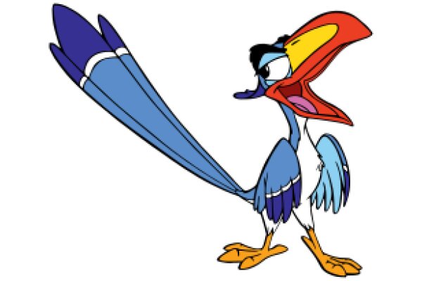 Vibrant Adventures: The Colorful Journey of a Cartoon Bird