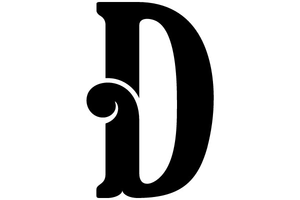 Bold Serif Letter D