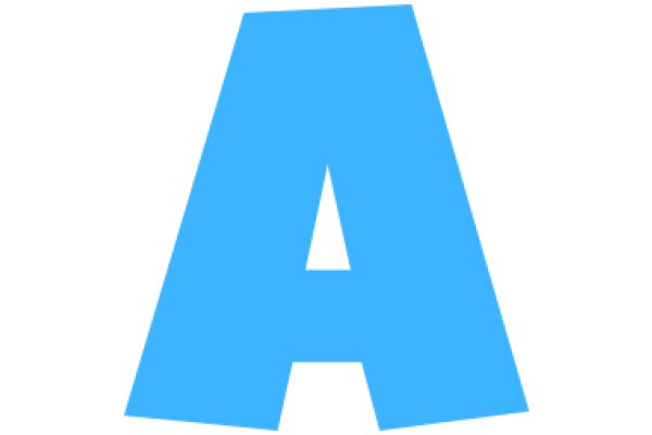 A for Artificial Intelligence: A Visual Representation of the Letter 'A' in Blue
