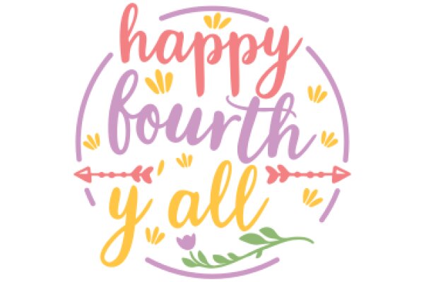 Celebrating the Joy of the Fourth of July with a Colorful and Festive Greeting