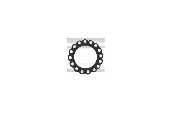Black Circular Object with Holes