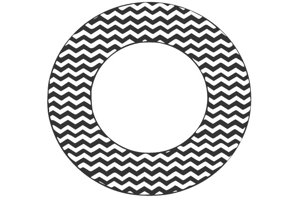 Circular Pattern with Alternating Stripes and Open Center