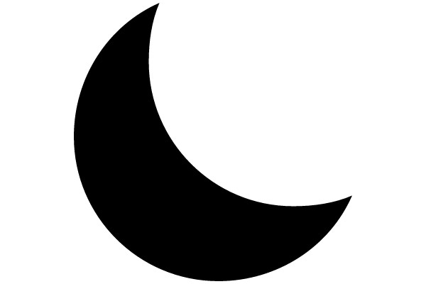 A Solitary Crescent Moon