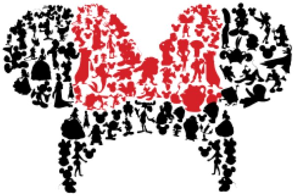 A Symphony of Silhouettes: A Collage of Characters from Disney and Other Animated Worlds