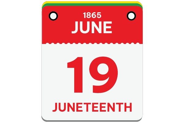 Juneteenth 1865 Calendar Page
