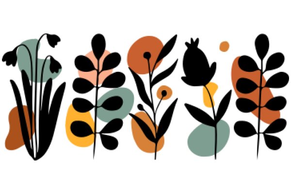 Floral Patterns: A Collection of Stylized Flowers and Plants