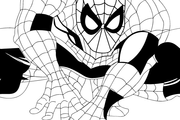 Spider-Man in a Web-Slinging Stance