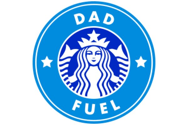 Dad Fuel: A Blue Starbucks Logo