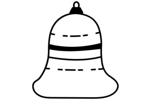 A Simple Line Drawing of a Bell