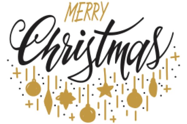 Merry Christmas: A Festive Greeting with a Touch of Gold