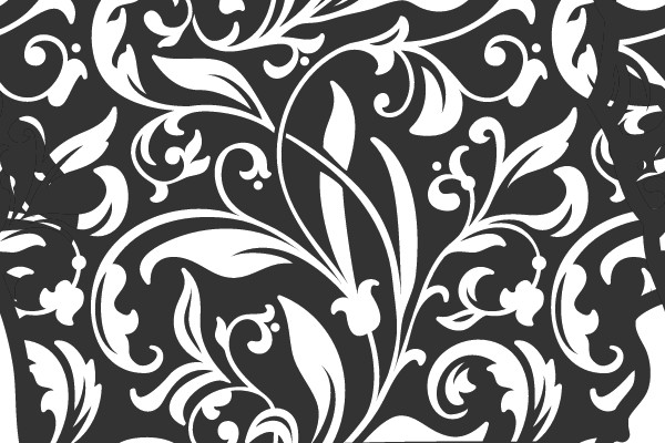 Iowa Floral Outline