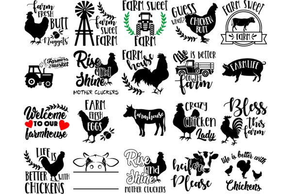 Farm Life: A Collection of Charming Farm-Themed Quotes and Logos