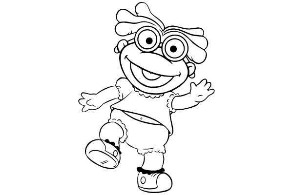 Coloring Book Character