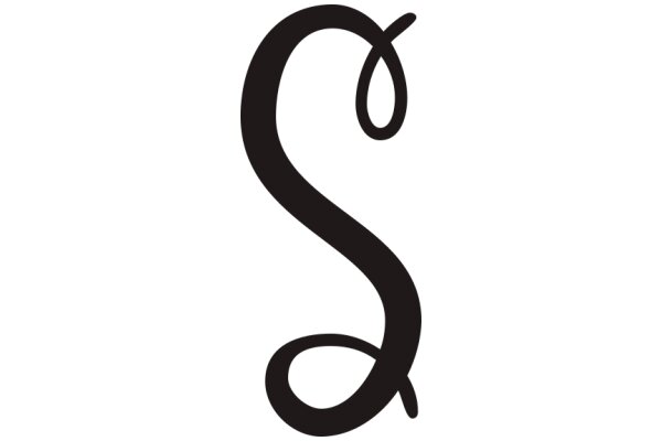 Stylized Letter 'S' with a Swirl Design