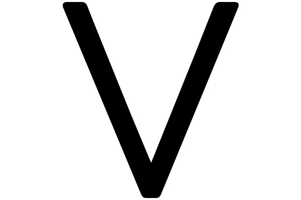 Bold Black Letter V
