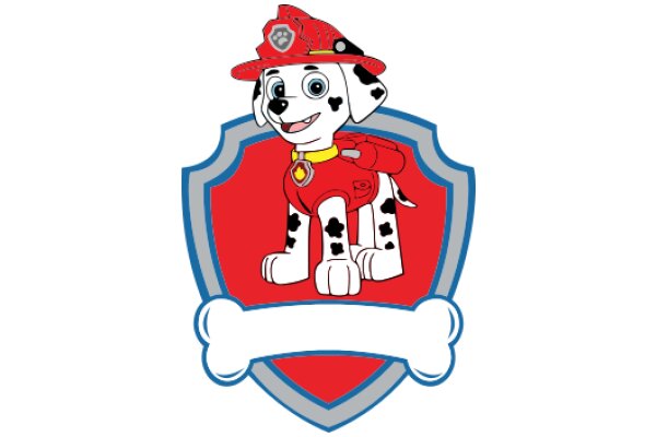 A Playful Dalmatian in a Firefighter's Uniform, Ready to Save the Day!