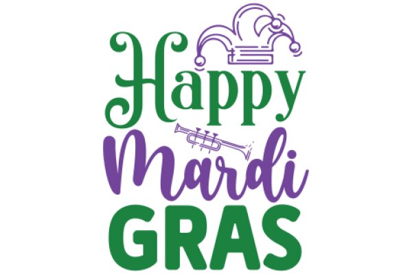 Celebrating Festive Greetings: A Colorful Graphic for Happy Holidays, Mardi Gras, and Gracious Giving