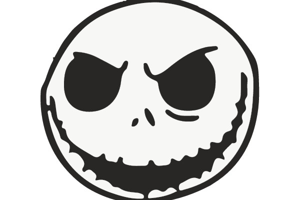 Spooky Jack-o'-Lantern Face