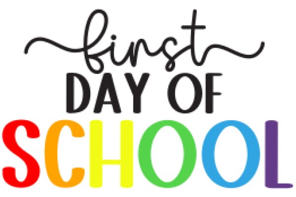 Celebrating the First Day of School with a Colorful Message!